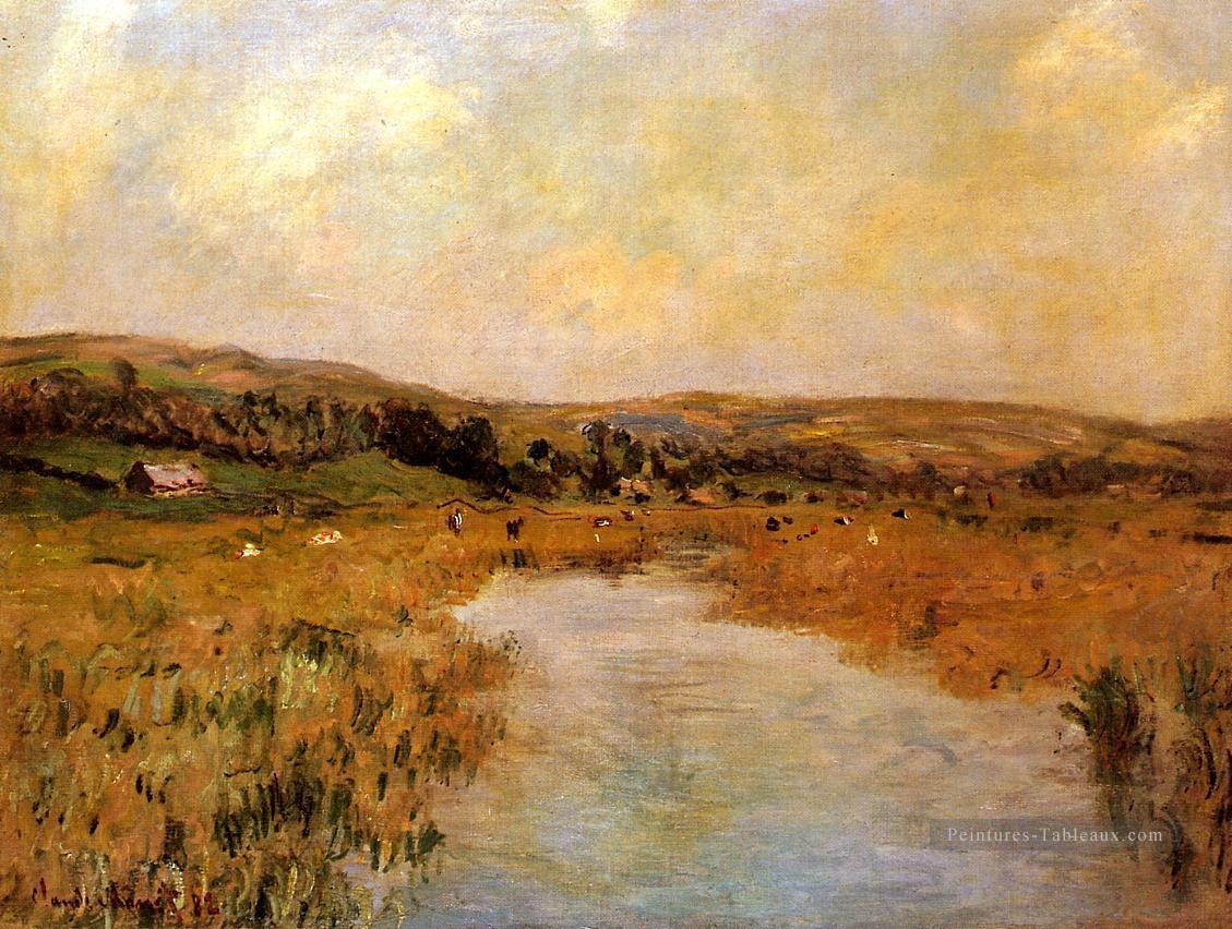 La Vallée de la Scie à Pouville Claude Monet Peintures à l'huile